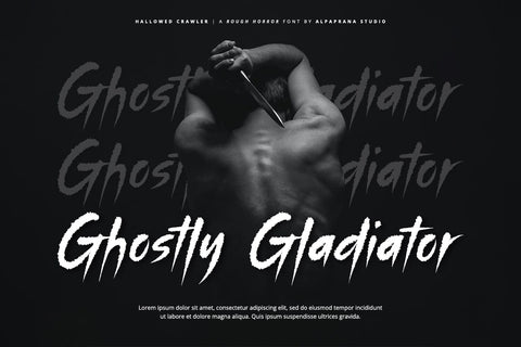 Hallowed Crawler - Rough Font Font Alpaprana Studio 