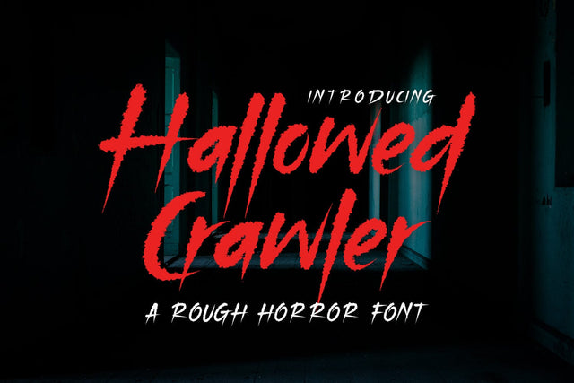 Hallowed Crawler - Rough Font Font Alpaprana Studio 
