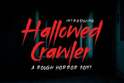Hallowed Crawler - Rough Font Font Alpaprana Studio 