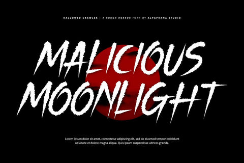 Hallowed Crawler - Rough Font Font Alpaprana Studio 