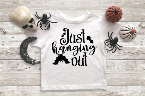 Hallowee SVG - Just Hanging Out SVG Simply Cutz 