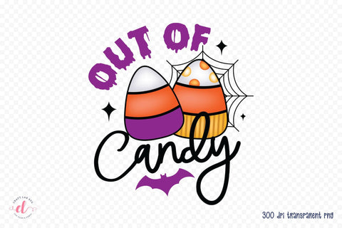 Halloweeen Sublimation Design, Out of Candy Sublimation CraftLabSVG 