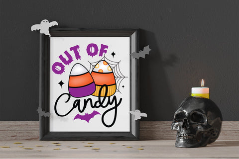 Halloweeen Sublimation Design, Out of Candy Sublimation CraftLabSVG 