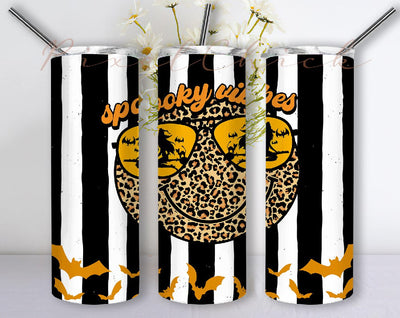 Halloween 20 oz Skinny Tumbler Spooky Vibes Sublimation Design PNG, Witchy Vibes Tumbler, Retro Halloween png, Spooky Vibes Tumbler Png, Retro Halloween Tumbler, Tumbler png Sublimation PixelChick 