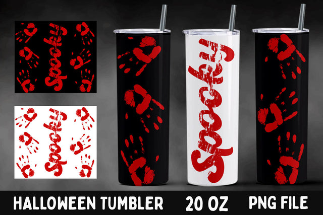 Halloween 20oz skinny tumbler wrap, Spooky tumbler, Blood stain png Sublimation AnastasiyaArtDesign 