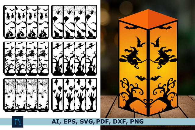 Halloween 3D Lantern SVG Bundle SVG MD JOYNAL ABDIN 