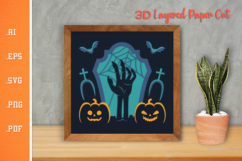 Halloween - 3D Layered Paper Cut SVG 10 SVG Slim Studio 