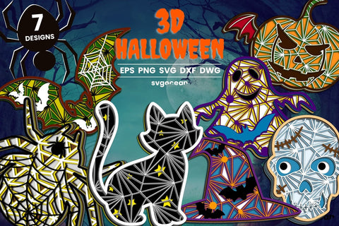 Halloween 3D Svg Bundle SVG SvgOcean 