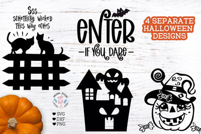 Halloween 4 Designs - Illustrations SVG Graphic House Design 