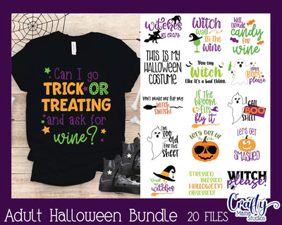 Halloween Adult Bundle - Funny Adult Halloween SVG Crafty Mama Studios 