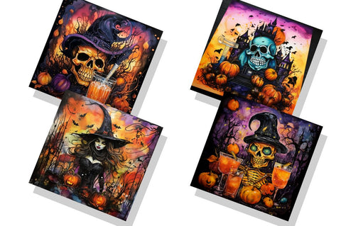 Halloween Alcohol Ink bundle Sublimation Regulrcrative 