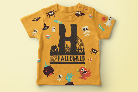 Halloween Alphabet A-Z 2 svg eps ai png SVG zafrans studio 