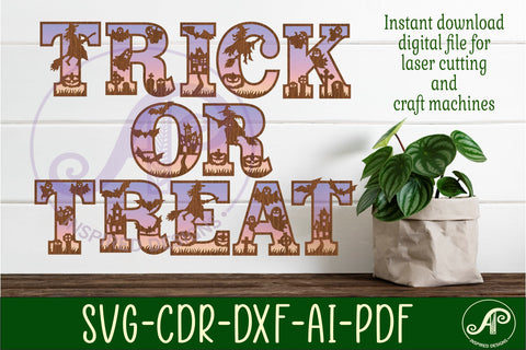 Halloween alphabet letter set bundle . 105 layered letters SVG APInspireddesigns 