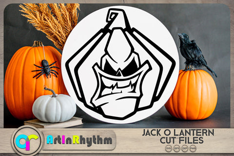 Halloween angry pumpkin SVG / Jack o lantern SVG SVG Artinrhythm shop 