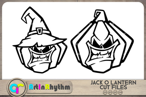Halloween angry pumpkin SVG / Jack o lantern SVG SVG Artinrhythm shop 