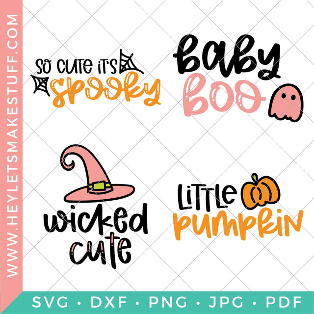 Halloween Baby Bundle SVG Hey Let's Make Stuff 