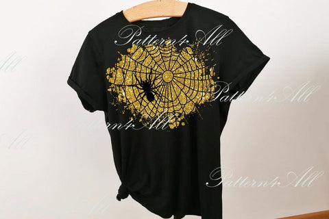 Halloween Background PNG, Distressed patches, Splash Sublimation Design, Glitter Brush stroke, Spider Web, Halloween Sublimation PNG SVG ArtStudio 