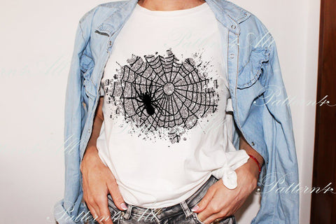 Halloween Background PNG, Distressed patches, Splash Sublimation Design, Glitter Brush stroke, Spider Web, Halloween Sublimation PNG SVG ArtStudio 