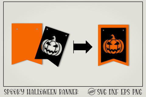 Halloween banner SVG file DIY SVG Boertiek 