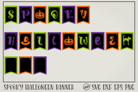 Halloween banner SVG file DIY SVG Boertiek 