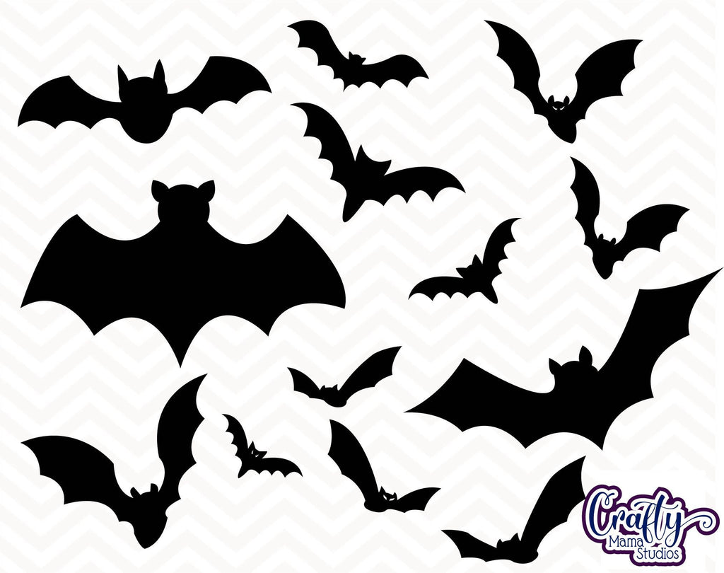 Halloween - Bats Bundle - Bat Silhouette - So Fontsy