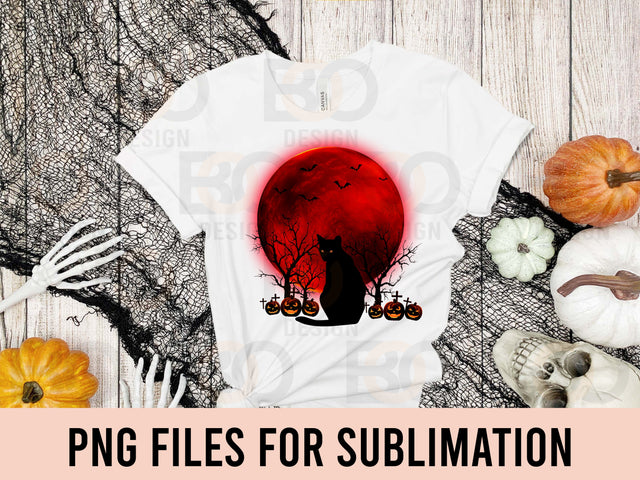 Halloween Black Cat PNG, Witch Cat PNG, Halloween Shirt For Cat Lover, Cat PNG download, Sublimation print for Halloween SVG BOO-design 