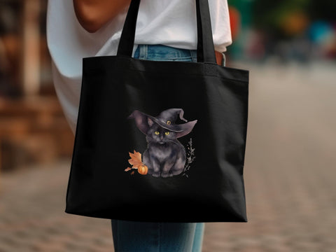 Halloween Black cat T-shirt PNG Sublimation Luvleigh Digitals 