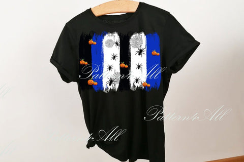 Halloween Blue Watercolor Brush Stroke Background, PNG Sublimation Design, Team Colors, Spider Web, Fall Distressed Print Sublimation PNG 3D Paper ArtStudio 