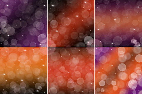 Halloween Bokeh Digital Papers Backgrounds Digital Pattern SineDigitalDesign 