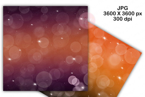 Halloween Bokeh Digital Papers Backgrounds Digital Pattern SineDigitalDesign 