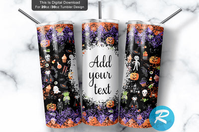 Halloween Boo cat bats 20 oz / 30 oz Tumbler PNG Sublimation Regulrcrative 
