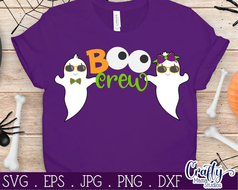 Halloween - Boo Crew Svg - Ghost Svg SVG Crafty Mama Studios 