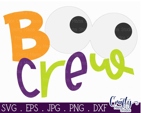 Halloween - Boo Crew Svg SVG Crafty Mama Studios 