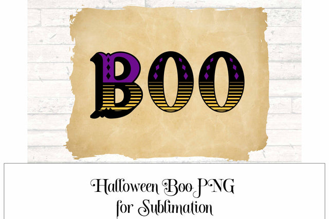 Halloween Boo PNG for Sublimation Sublimation Digital Honeybee 