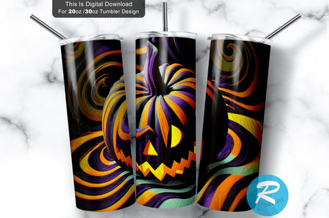 Halloween Boo pumpki 20 oz / 30 oz Tumbler PNG Sublimation Regulrcrative 