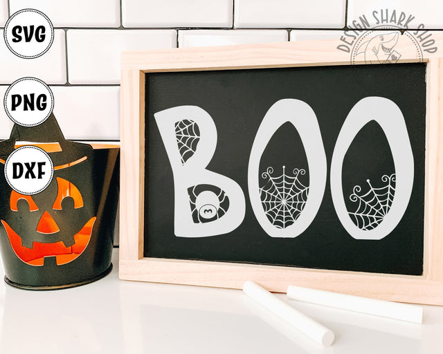 Halloween Boo SVG Design Shark 