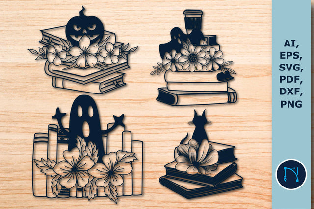 Halloween Book Lover SVG Bundle SVG MD JOYNAL ABDIN 