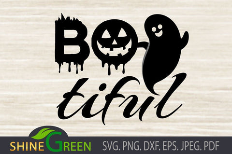 Halloween Bootiful SVG SVG Shine Green Art 