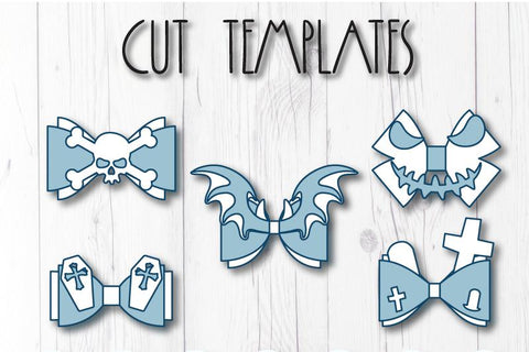 Halloween bows bundle 2 SVG ArtiCuties 