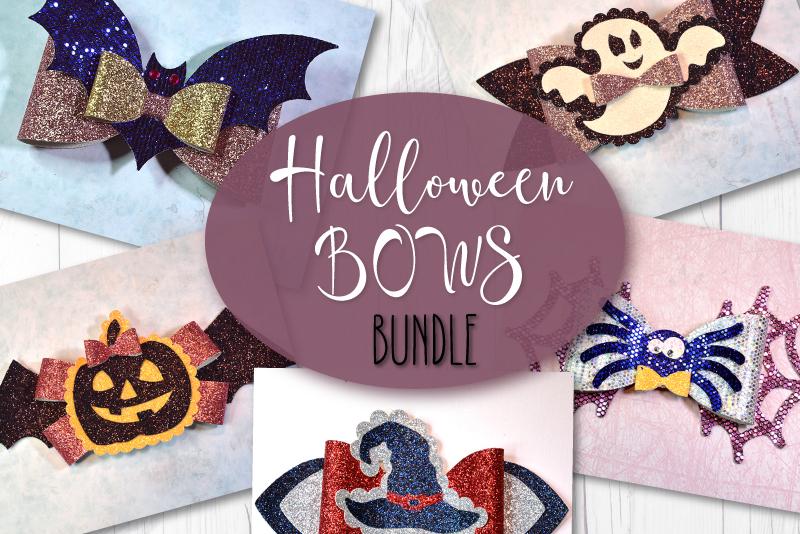 Halloween bows bundle SVG ArtiCuties 