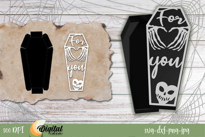 Halloween Boxes coffins SVG. Halloween design Paper Cut. 3D Paper Evgenyia Guschina 