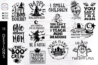 Halloween Bundle - 13 Fun and Popular Halloween Designs SVG Graphic House Design 