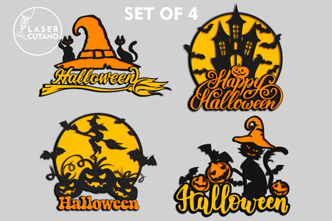 HALLOWEEN Bundle Design for Laser Cut and Cricut SVG LaserCutano 