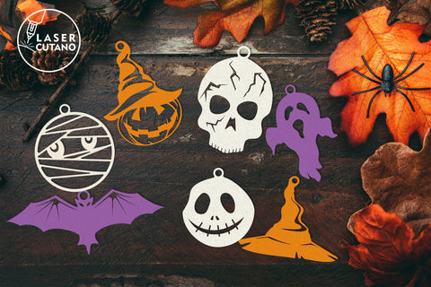 HALLOWEEN Bundle Laser Cut Files, Mandala, Round Sign SVG, 3D Designs, Mini Design Bundles SVG LaserCutano 