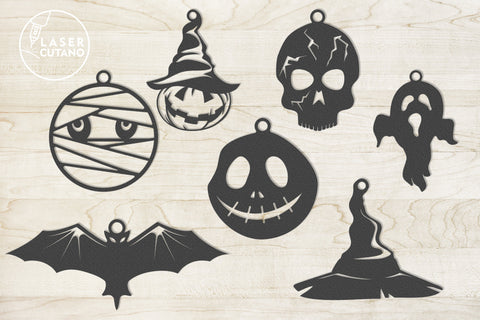 HALLOWEEN Bundle Laser Cut Files, Mandala, Round Sign SVG, 3D Designs, Mini Design Bundles SVG LaserCutano 