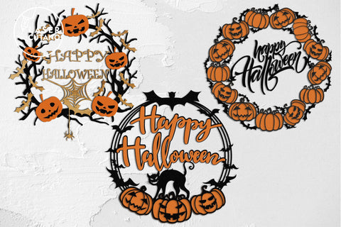 HALLOWEEN BUNDLE Multilayer Laser Cut Files, Mandala, Round Sign SVG, 3D Designs, Mini Design Bundles, Laser Engraving SVG LaserCutano 