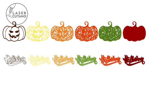 HALLOWEEN BUNDLE Multilayer Laser Cut Files, Mandala, Round Sign SVG, 3D Designs, Mini Design Bundles SVG LaserCutano 