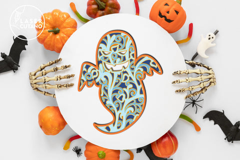 HALLOWEEN BUNDLE Multilayer Laser Cut Files, Mandala, Round Sign SVG, 3D Designs, Mini Design Bundles SVG LaserCutano 