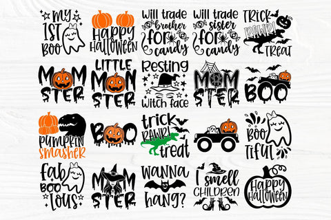 Halloween Bundle SVG Cut Files, Boo Svg, Ghost Svg SVG TonisArtStudio 