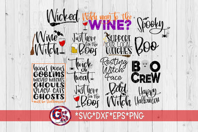Halloween Bundle-SVG DXF EPS PNG SVG Greedy Stitches 